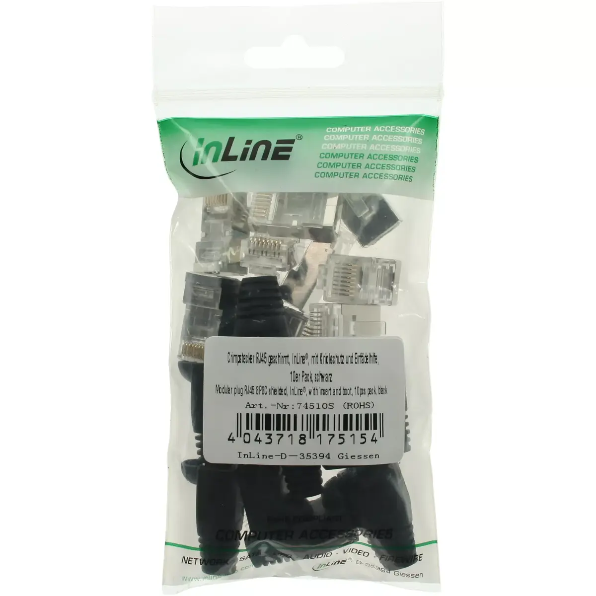 Разъем RJ45 8P8C экранированный InLine Photo 2
