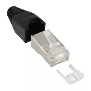 InLine Разъем RJ45 8P8C с экранированием и защитой от изгиба 74590S