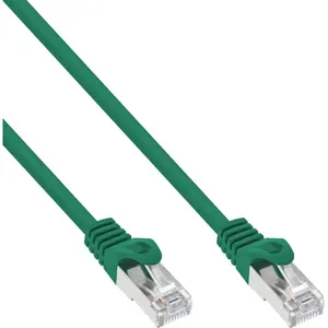 Сетевой кабель InLine F/UTP Cat.5e RJ-45 штекер/штекер зеленый 0.3м 71533G
