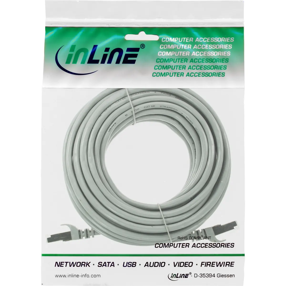 InLine Патч-корд F/UTP Cat.5e 5м серый Photo 3