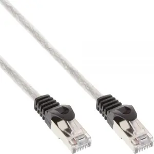 InLine Patch Cable SF/UTP Cat.5e transparent 0.25m