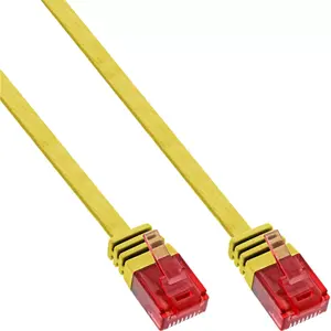 Flat Patch Cable InLine 71600Y Cat.6 Gigabit 10m Yellow