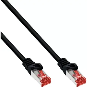 Патч-кабель InLine S/FTP PiMF Cat.6 250MHz PVC медный черный 2м
