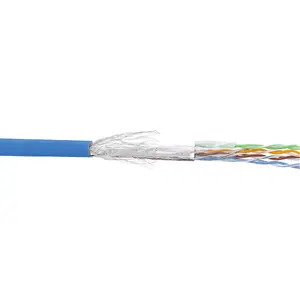 Патч-кабель InLine SF/UTP Cat.5e AWG26 CCA PVC blue 100m