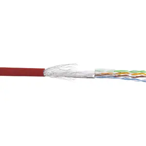 Патч-кабель InLine SF/UTP Cat.5e AWG26 CCA PVC красный 100м