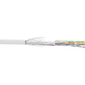Патч-кабель InLine SF/UTP Cat.5e AWG26 CCA PVC белый 100м