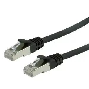 Network Cable VALUE S/FTP Patch Cord Cat.6 RJ45 0.5m Black