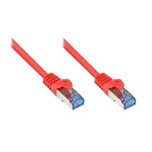 Сетевой кабель Alcasa Cat6a 15м Красный S/FTP
