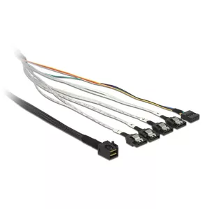 Kabelis DeLOCK 0.5m SFF-8643/4 x SATA 7p