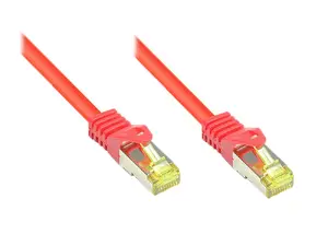 Good Connections Alcasa Cat.7 S/FTP 3m Tīkla kabelis Sarkans RJ-45 Vīrišķais pret RJ-45 Vīrišķo Zelta pārklājuma kontakti