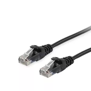 Patch Cable Equip Cat.6 U/UTP RJ-45 1.0m Black