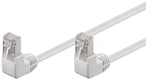 Patch Cable Goobay CAT 5e 2x 90° Angled F/UTP 3m White