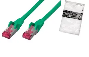 Сетевой кабель ShiverPeaks BS75717-AG 7.5м Cat6a S/FTP Зеленый