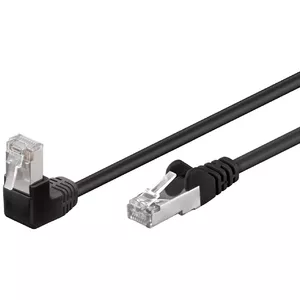 Goobay 94187 tīkla kabelis Melns 1 m Cat5e F/UTP (FTP)