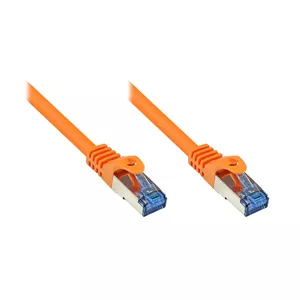 Tīkla kabelis Alcasa Cat6a 15m oranžs S/FTP