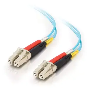 Fibre Optic Cable C2G 2m LC-LC 10Gb 50/125 OM3 Duplex PVC LSZH Aqua