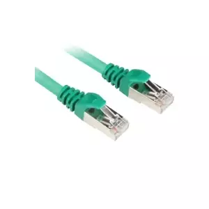 Sharkoon 0.25m Cat.6 S/FTP networking cable Green Cat6 S/FTP (S-STP)