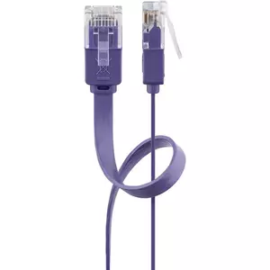 Flat Patch Cable Goobay CAT 6 2m U/UTP Violet