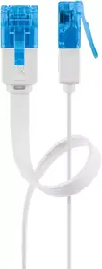 Патч-кабель Goobay CAT 6A Flat U/UTP белый 15м