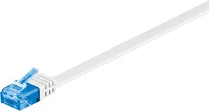 Flat Patch Cable Goobay CAT 6A U/UTP White 2m