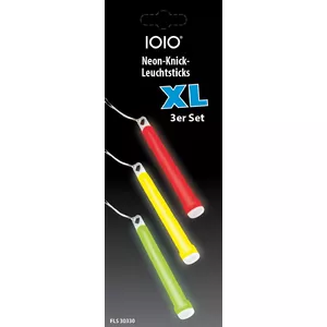 Glow stick party favour Olympia 40157 — 150 mm, assorted colours, pack of 3