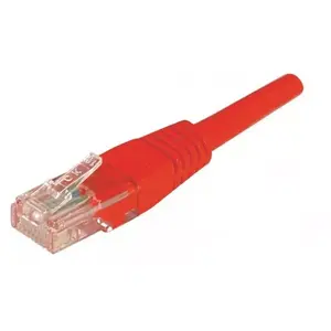 Networking Cable ExertisConnect EXC Patch RJ45 Cat.5e U/UTP Red 5m