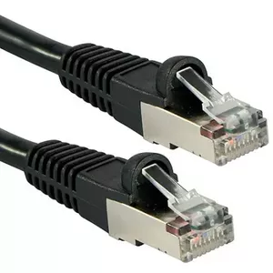 Network Cable Lindy 1.5m CAT6a RJ-45 S/FTP Black