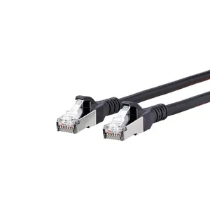 Networking cable METZ CONNECT Cat6A 5m Black