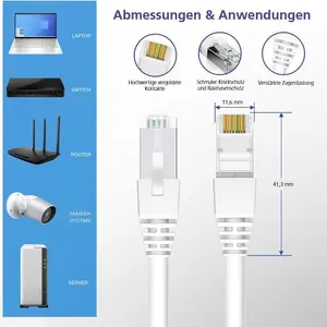 Networking Cable Helos CAT5e SF/UTP 1m