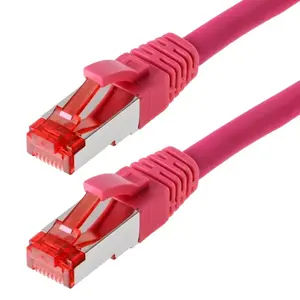 Networking Cable Helos CAT6 S/FTP (PIMF) 0.5m Magenta