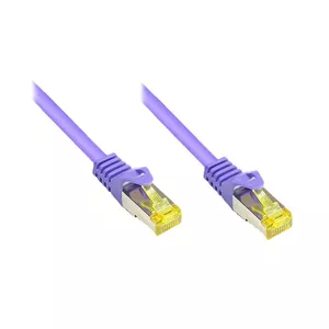 Сетевой кабель Alcasa 0.25m Cat7 RJ-45 Фиолетовый S/FTP