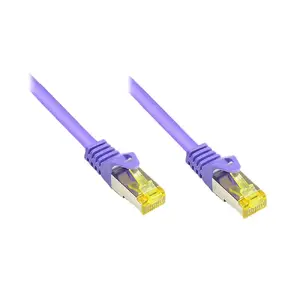 Сетевой кабель Alcasa 15м Cat7 RJ-45 Фиолетовый S/FTP