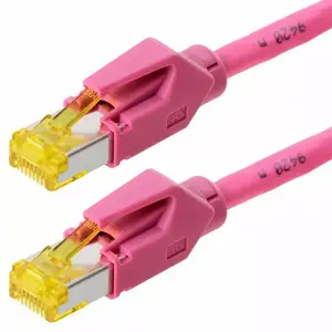 Tīkla kabelis Helos 120086 Magenta 3 m Cat6a S/FTP