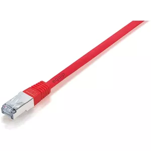 EQUIP Cat5e F/UTP patch cable 0.25 m, RJ-45 to RJ-45, red, gold contacts