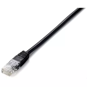 Equip Cat.5e U/UTP 0.5m networking cable Black Cat5e U/UTP (UTP)