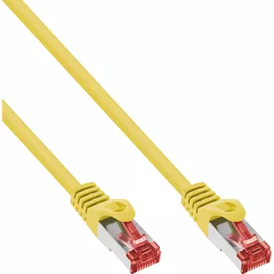 InLine Patch Cable S/FTP PiMF Cat.6 250MHz PVC CCA yellow 0.3m