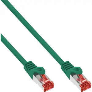 Сетевой патч-корд InLine S/FTP PiMF Cat6 250MHz PVC CCA зеленый RJ-45