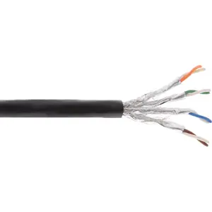 InLine Outdoor Install. Cable S/FTP PiMF Cat.7a AWG 23 Copper 1200 Mhz PE 500m
