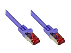 Сетевой кабель Good Connections Cat6 S/FTP RJ-45 штекер-штекер фиолетовый 0.15 м