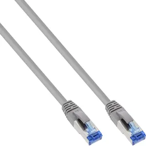 Патч-кабель InLine S/FTP PiMF Cat.6A безгалогенный 500MHz серый 25м