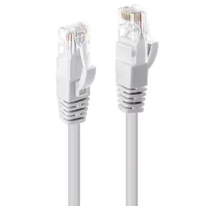 Network Cable Lindy 5m Cat.6 RJ-45 U/UTP White