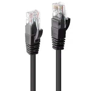 Network Cable Lindy 7.5m RJ-45 Cat6 U/UTP Black