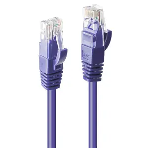 Сетевой кабель Lindy 2м CAT6 RJ-45 U/UTP Фиолетовый