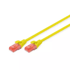 Сетевой патч-корд DIGITUS CAT 6 U/UTP, 5 м, RJ-45–RJ-45, желтый