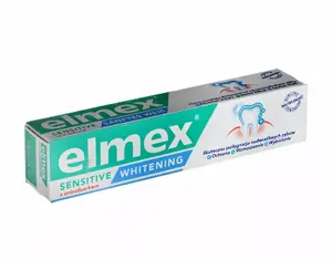 Zobu pasta Elmex Sensitive Whitening 75 ml — novērš kariesa attīstību, samazina jutīgumu, balināšana