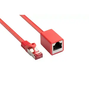 Networking cable Good Connections Alcasa 8063VR-100R Cat6 S/FTP (S-STP) 10 m Red RJ-45 gold contacts