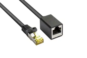 Сетевой кабель Good Connections 8070VR-005S Cat7 S/FTP RJ-45 штекер к RJ-45 гнездо 0.5 м черный