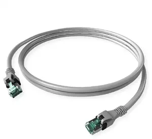 Network Cable EASYLAN PushPull IP20 Patch Cable Cat. 6A DualBoot 1:1 5.0m Black