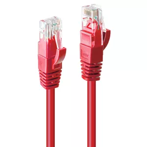Tīkla kabelis Lindy 0.3m Cat.6 U/UTP Sarkans