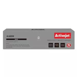 Лента для принтера ActiveJet A-LQ350 для матричных принтеров, нейлон, 14 м, 1.27 см, чёрная, 2,5 млн символов